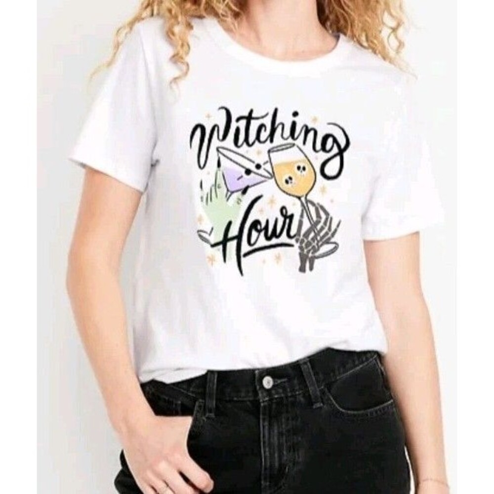 NWT Women's Old Navy Everywear Tee Top Size L Witching Hour